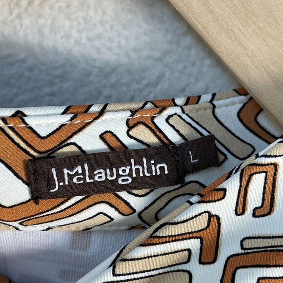 J McLaughlin Womens Large Catalina Cloth Top Long Sleeve Key Hole Front Shirt - Picture 4 of 10